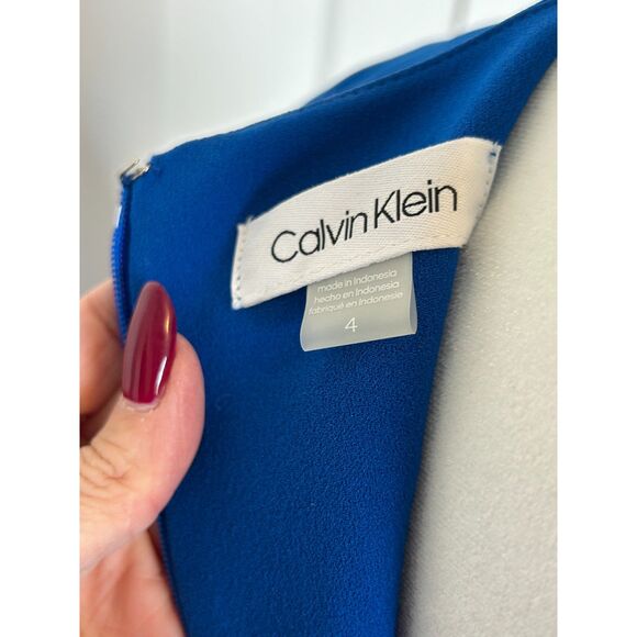 NWT Calvin Klein Swish Vintage-Style Sleeveless Dress Size 4 - Picture 6 of 9